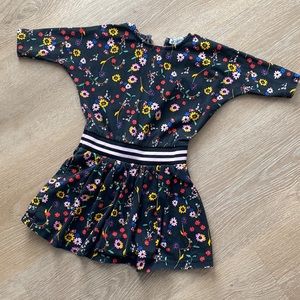 Floral skater dress with pockets - 4T